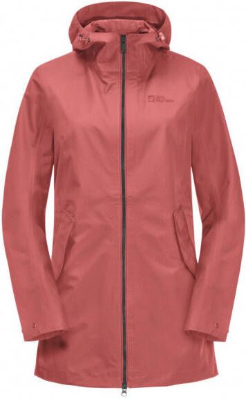 Jack Wolfskin Women's Dakar Parka Lange jas, rood