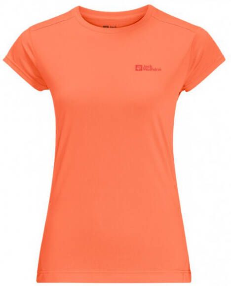 Jack Wolfskin Women's Prelight S/S Sportshirt, rood