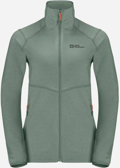 Jack Wolfskin Fortberg FZ Fleecevest Dames Groen