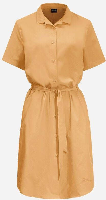 Jack Wolfskin Holiday Midi Dress Jurk Dames Geel