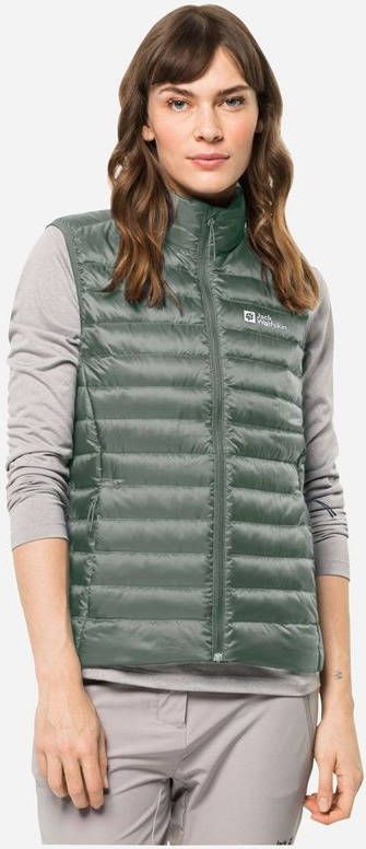 Jack Wolfskin Pack & Go Down Bodywarmer Dames Groen