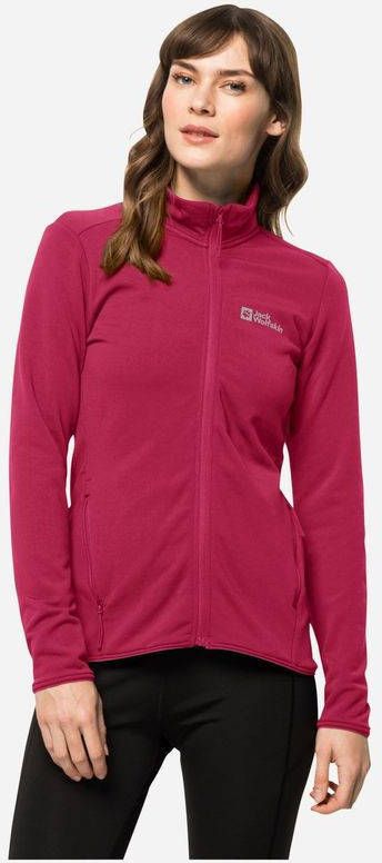 Jack Wolfskin Pack & Go Fleecevest Dames Rood
