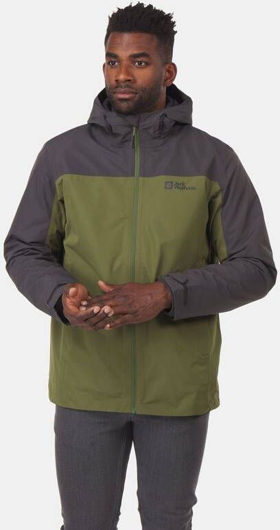 Jack Wolfskin Functioneel 3 in 1 jack TAUBENBERG 3IN1 JKT M(2 delig )