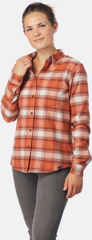 Jack Wolfskin Wanderweg LS Top Dames Rood