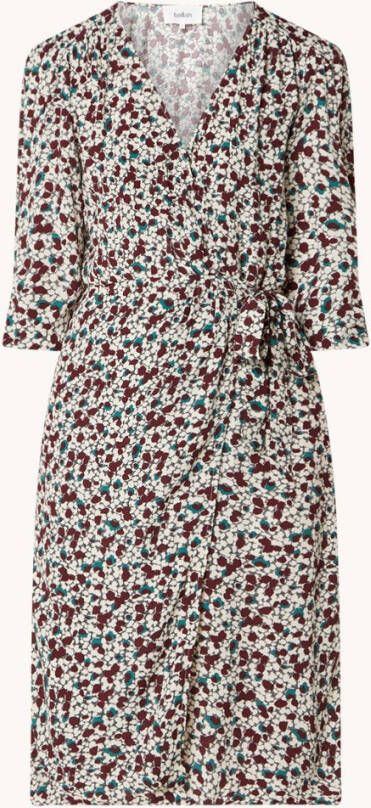 BA&SH Elen mini wikkeljurk met print