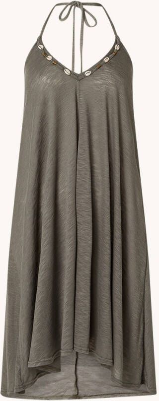 banana moon Ishana Caraiva mini strandjurk met V hals