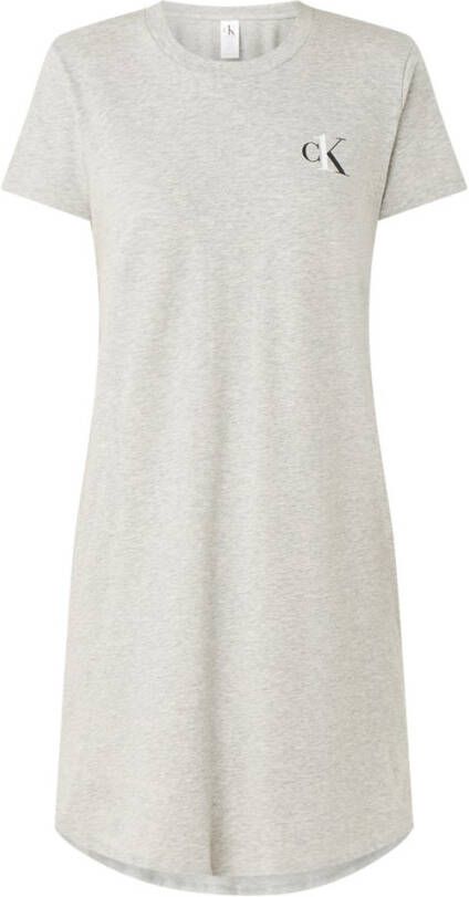 Calvin Klein Nachtmode & Loungewear S/S Nightshirt Grijs