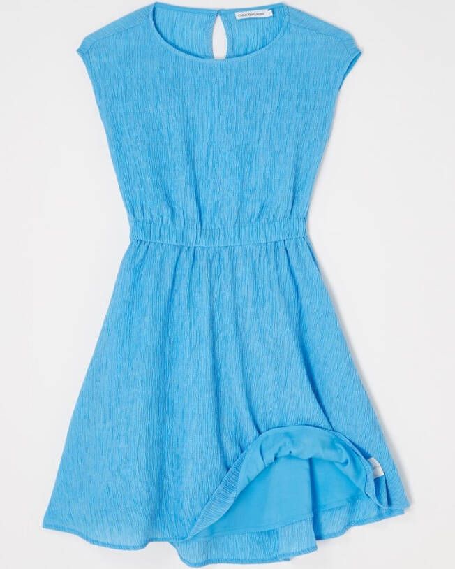 Calvin Klein Mini jurk met structuur en cut out detail