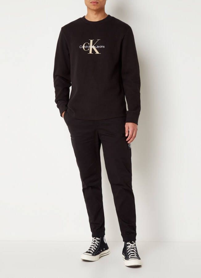 Calvin Klein Archival Monologo Waffle LS Shirt Heren