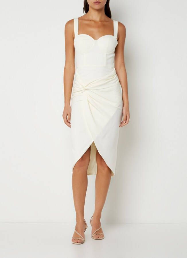 chi london Corset midi jurk met plooidetail