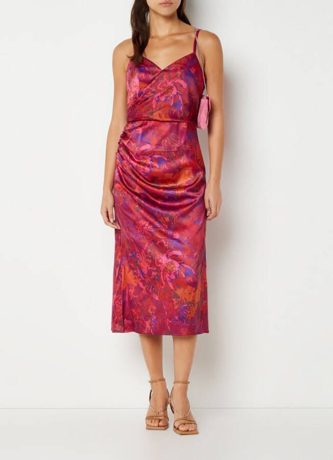 chi london Midi jurk met plooidetail en zijsplit