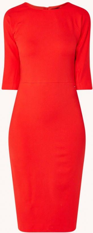 Claudia Strä, ter Midi kokerjurk met stretch en ritsdetail