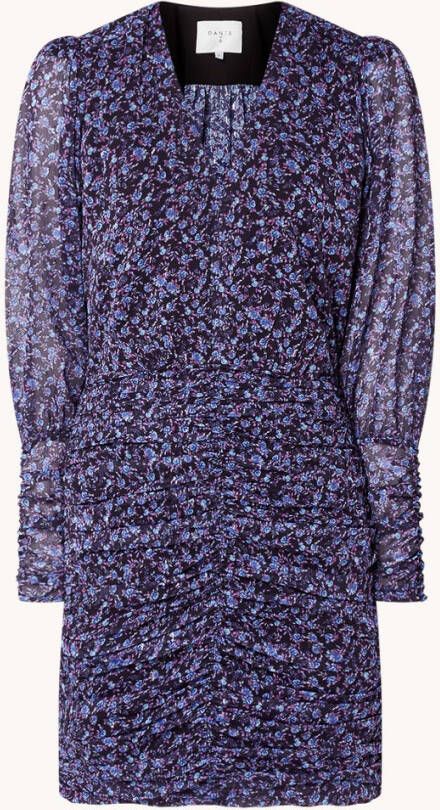Dante 6 Cera mini jurk met bloemenprint en ruches