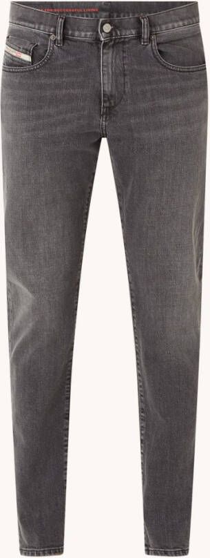 Diesel 2019 D strukt slim fit jeans met gekleurde wassing