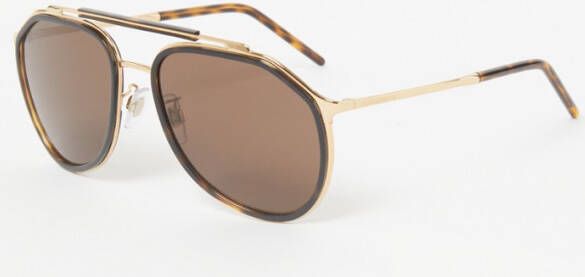 Dolce & Gabbana Madison zonnebril , Bruin, Heren