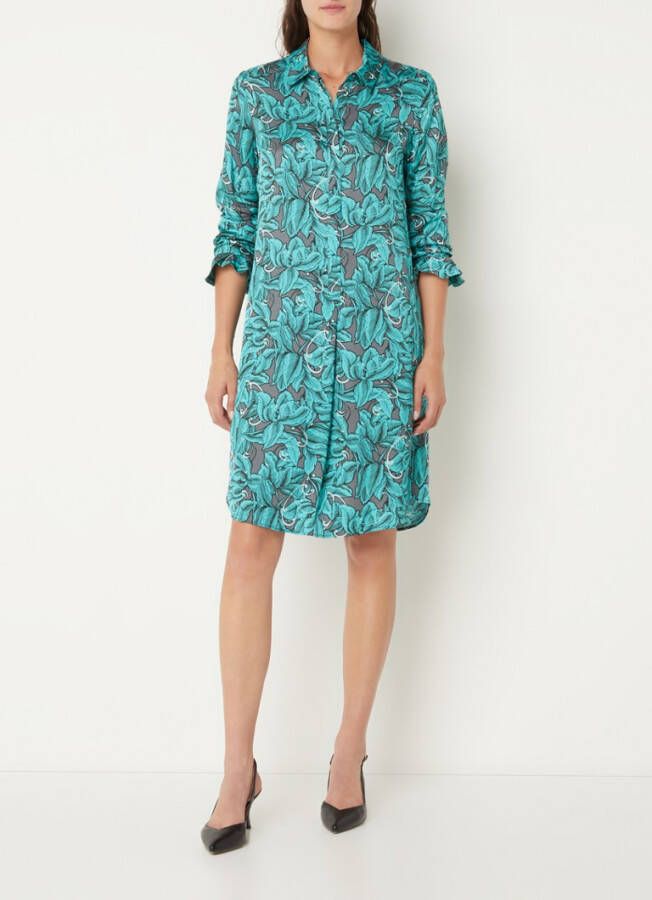 Expresso Mini blousejurk met bloemenprint