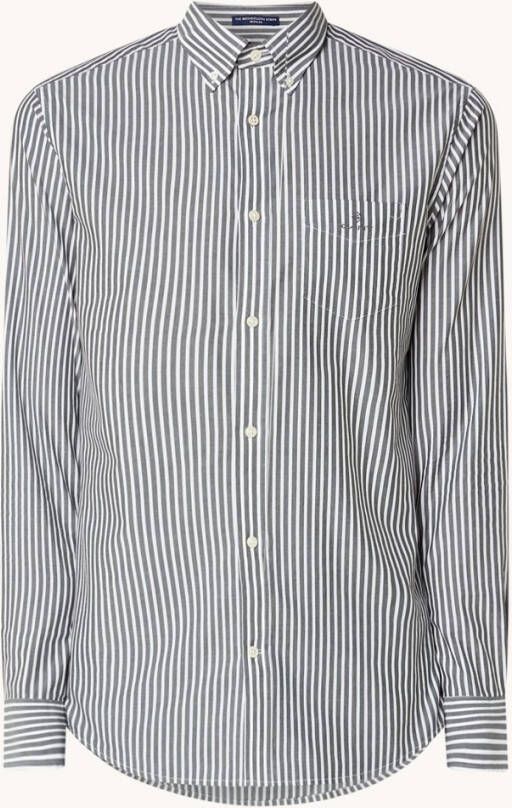 Gant Casual hemd lange mouw reg broadcloth stripe bd 3062000/363