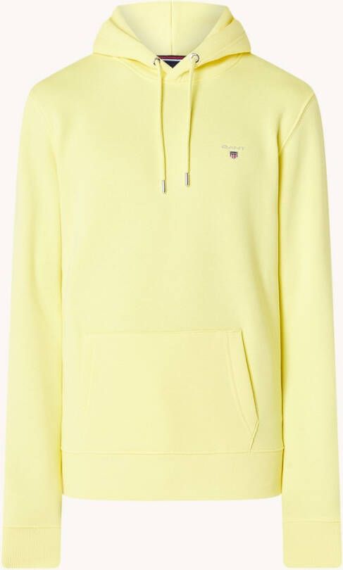 Gant Original Hoodie met Capuchon Geel Heren