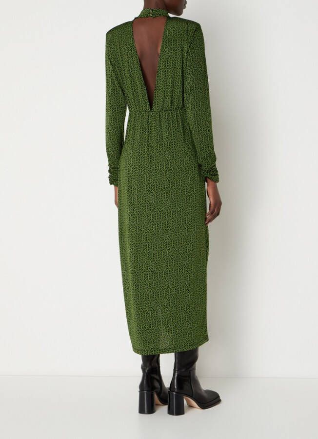 Gestuz Milia maxi jurk met rugdecolett&#xE9, en print