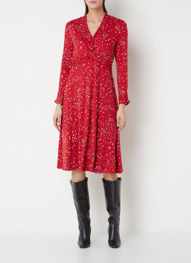 Hobbs Anouskha midi jurk met geknoopt detail en print