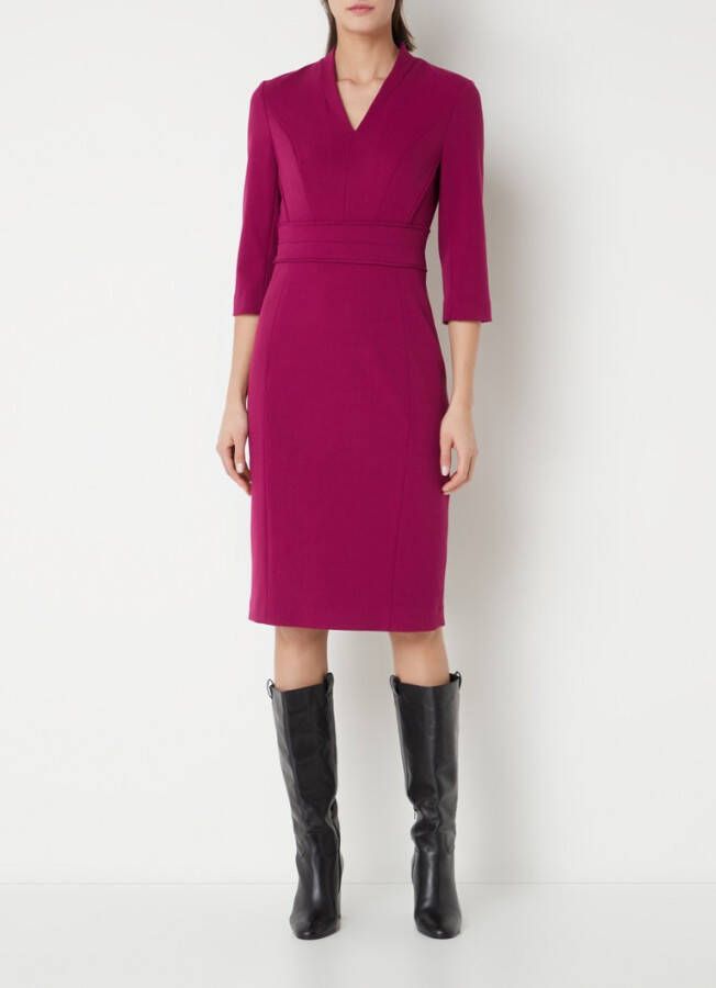 Hobbs Kim midi jurk met V hals