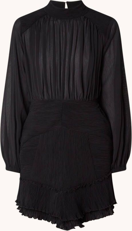 JOSH V Mini tuniekjurk met ruches en opstaande kraag