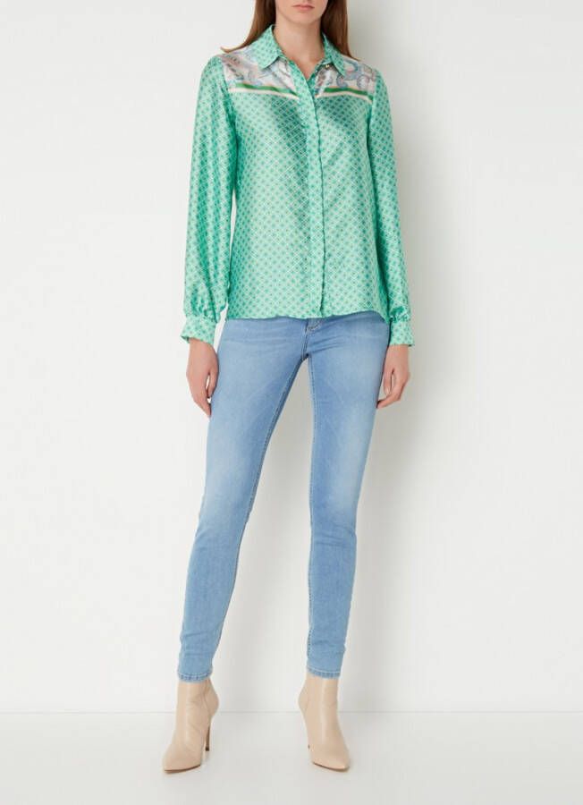 Liu Jo Blouse van satijn met grafische print