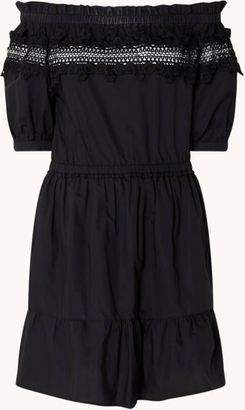 Liu Jo Off shoulder mini jurk met broderie