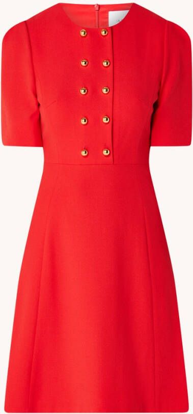 L.K.Bennett L K Bennett Rosie mini jurk van crêpe met sierknopen