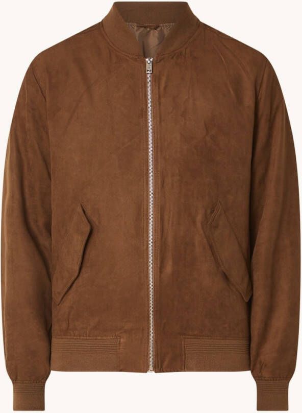 Mango Bero i bomberjack van imitatie suede