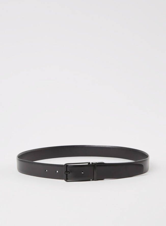 mango man Leren ceintuur met gesp