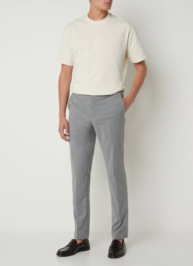 Mango Brasilia slim fit pantalon met steekzakken