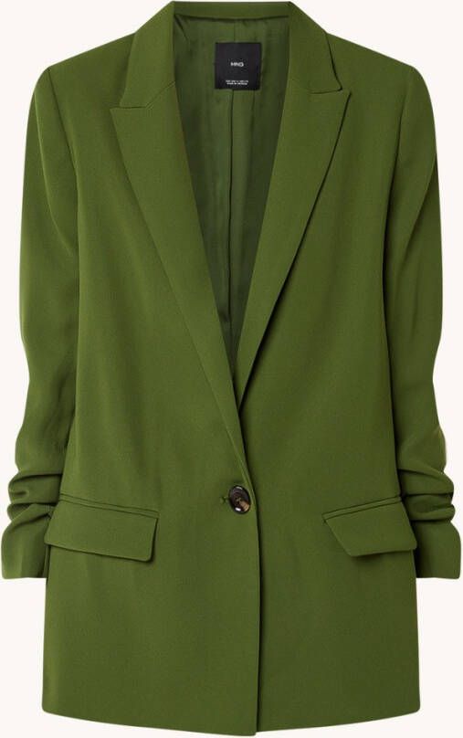 Mango Eleonor oversized blazer met klepzakken en plooidetail