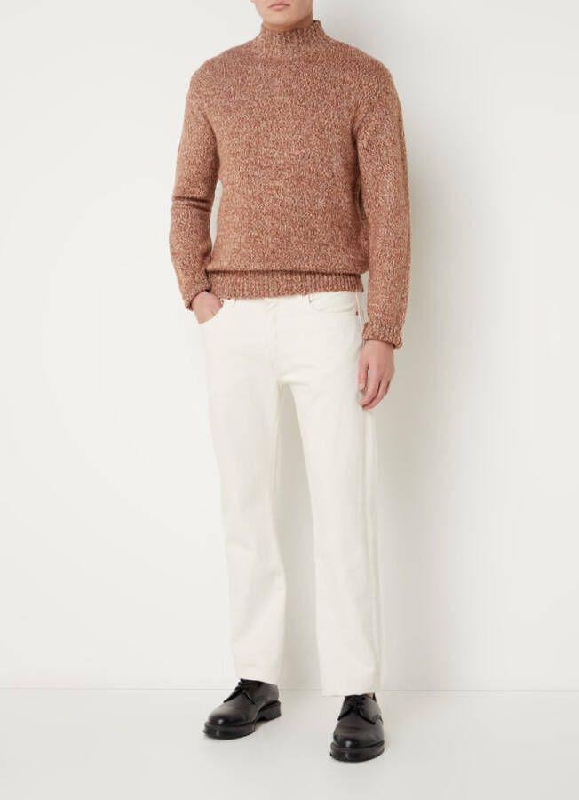 Mango Fine fijngebreide trui met gemê, leerd dessin