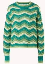 Mango Gretel grofgebreide trui met opengewerkt dessin