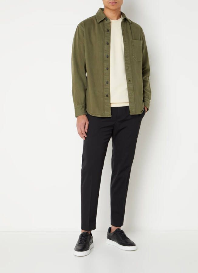 Mango Jazz overshirt van denim met borstzak