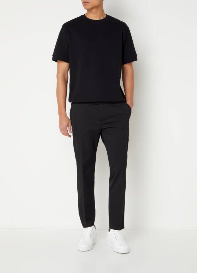 mango man Pluche sweatshirt met korte mouwen