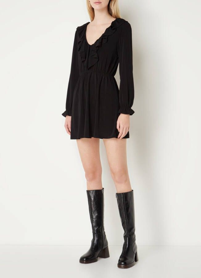 Mango Mossito midi jurk met trompetmouwen