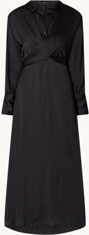 Mango Oso midi tuniekjurk van satijn met strikdetail