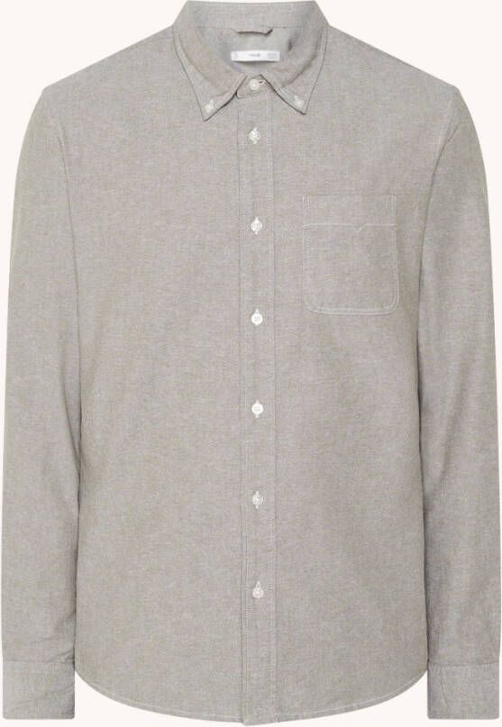 mango man Oxford katoenen regular fit overhemd