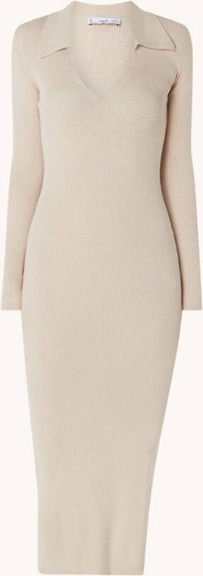 Mango Sobrio midi jurk met zijsplit
