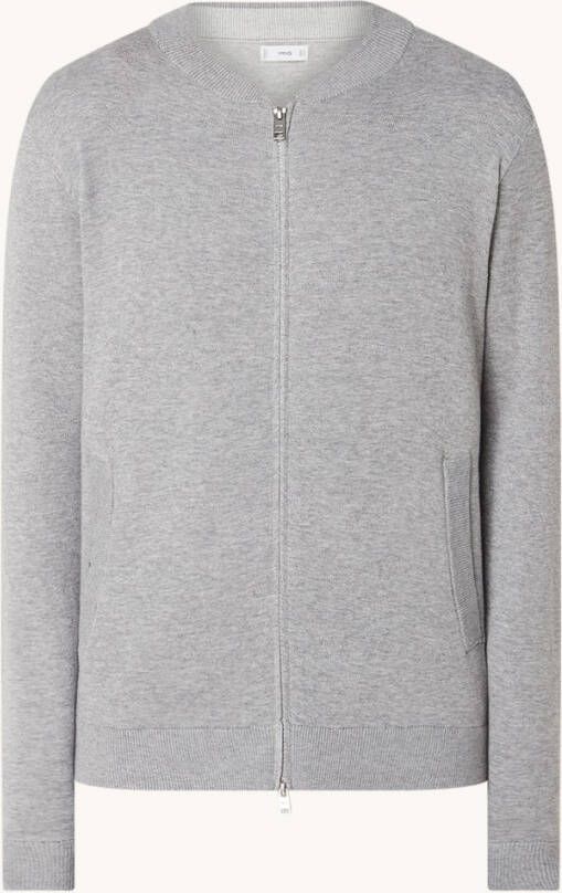 Mango Tenb fijngebreid vest met steekzakken