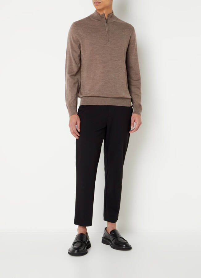 Mango Willyp fijngebreide trui van wol met halve rits