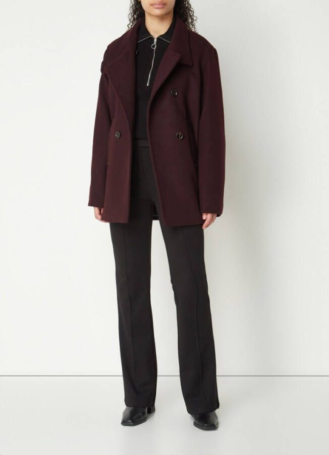 Mango Imagine double breasted mantel in wolblend