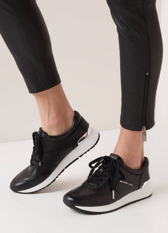 Michael Kors Allie Trainer leren sneakers zwart
