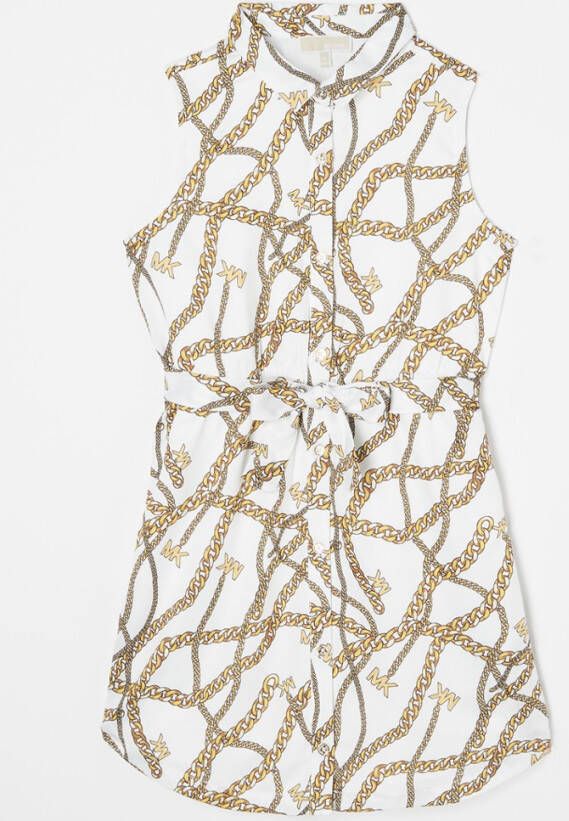 Michael Kors Blousejurk met print en strikceintuur