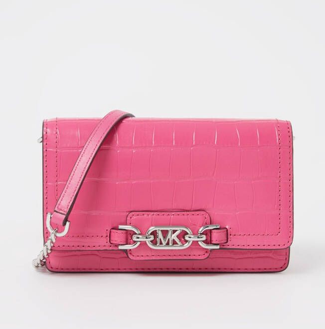 Michael Kors Heather Small crossbody portemonnee van leer