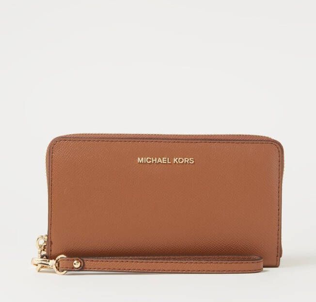 Michael Kors LG muntportel en telefoonhoes , Bruin, Dames