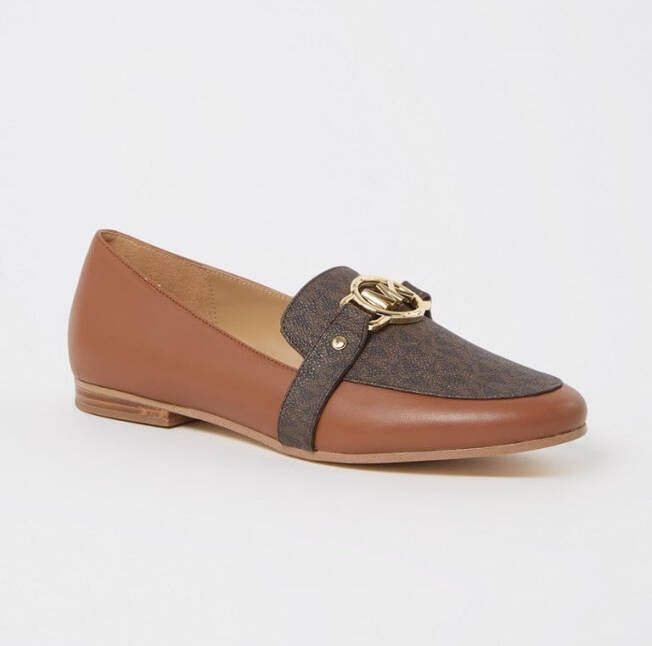 Michael Kors Rory loafer van leer met logo