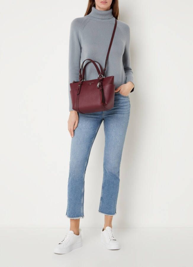 Michael Kors Sullivan Small handtas met leren details